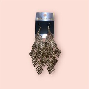 ❤️‍🔥4 for $20 Fashion Jewelry Gold Geometric Chandelier Earrings